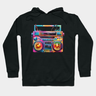 Retro Hip Hop Boombox Hoodie